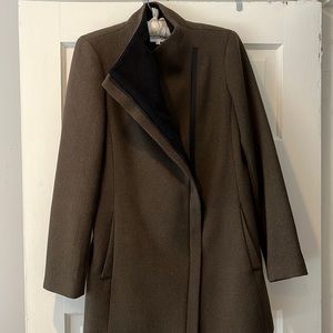 Calvin Klein Olive Green Wool / Cashmere Blend Coat - NWOT. Women’s Size M.